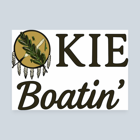 Okie Boatin' Decal- Rectangle