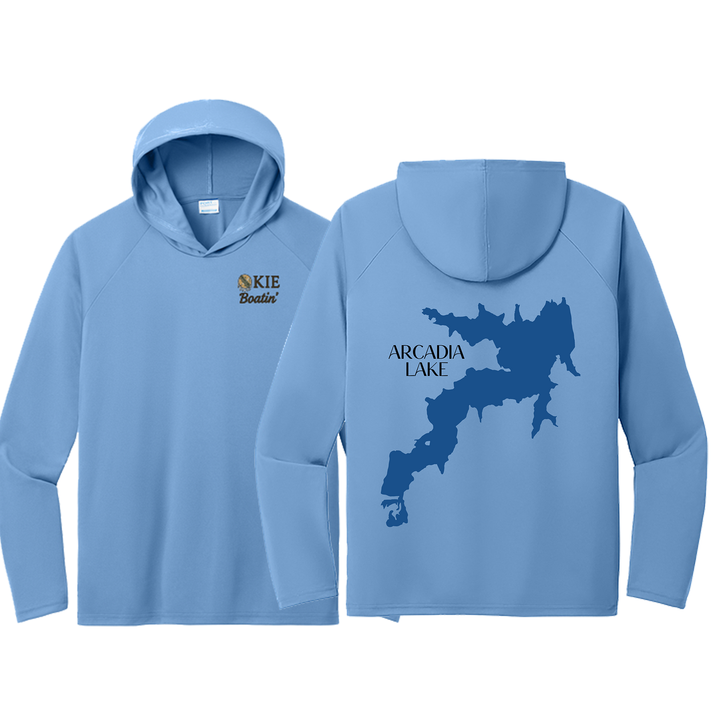Okie Boatin' Lake Edition HOODED SPF Shirt