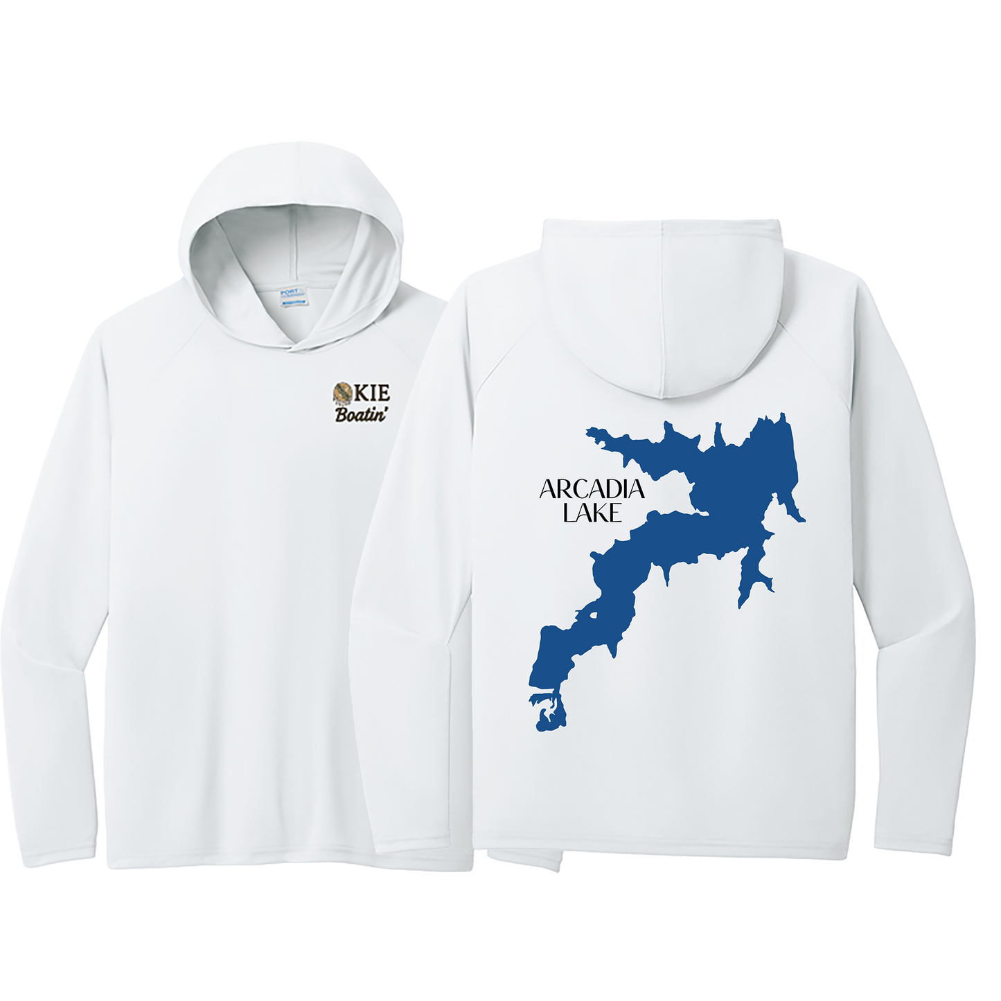 Okie Boatin' Lake Edition HOODED SPF Shirt