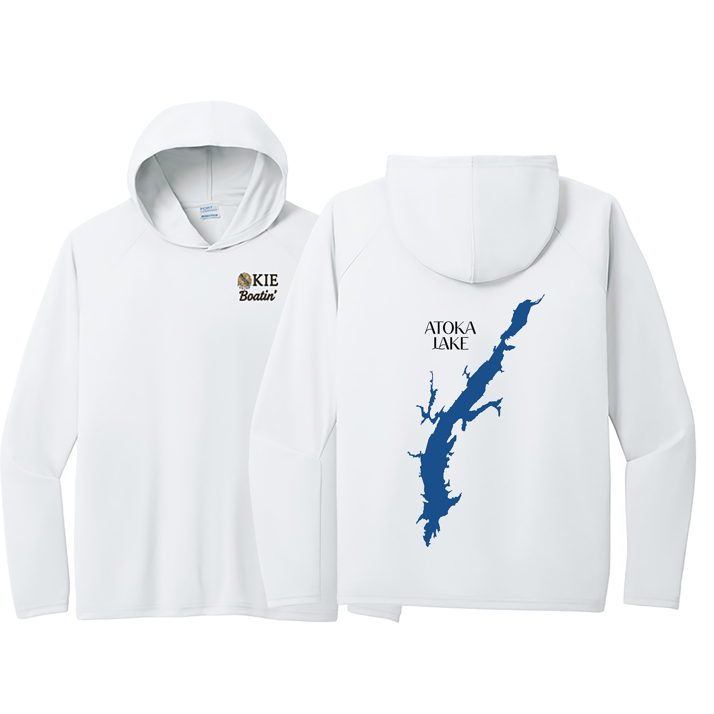 Okie Boatin' Lake Edition HOODED SPF Shirt