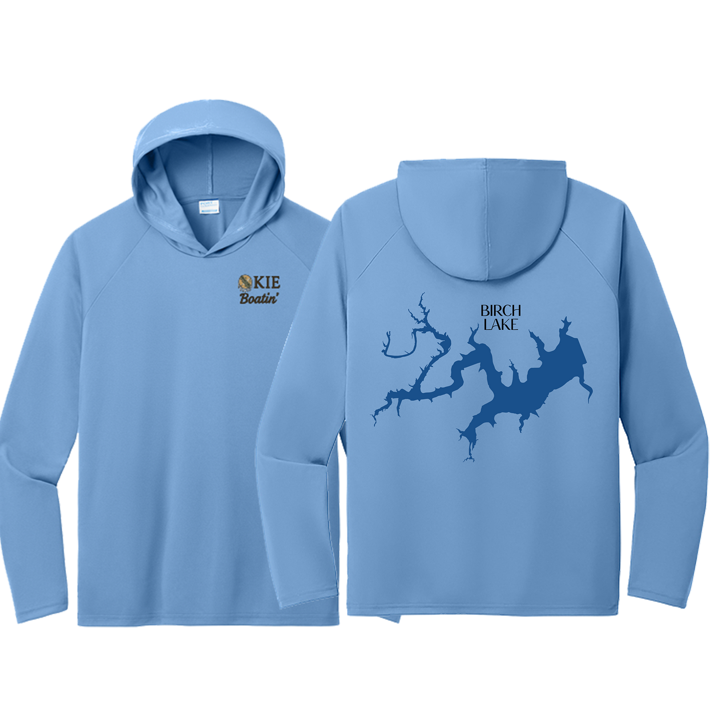 Okie Boatin' Lake Edition HOODED SPF Shirt