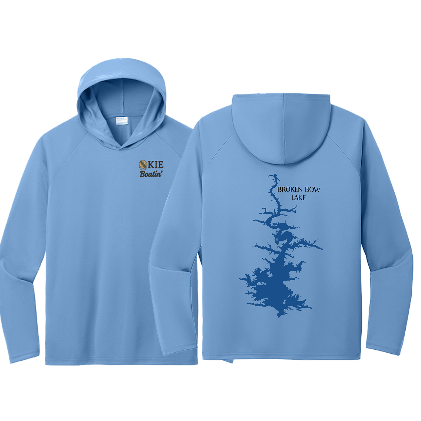 Okie Boatin' Lake Edition HOODED SPF Shirt