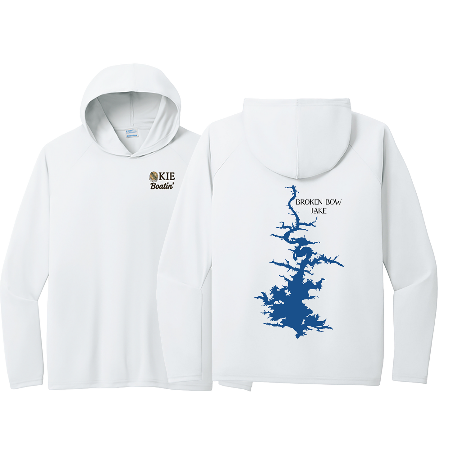 Okie Boatin' Lake Edition HOODED SPF Shirt