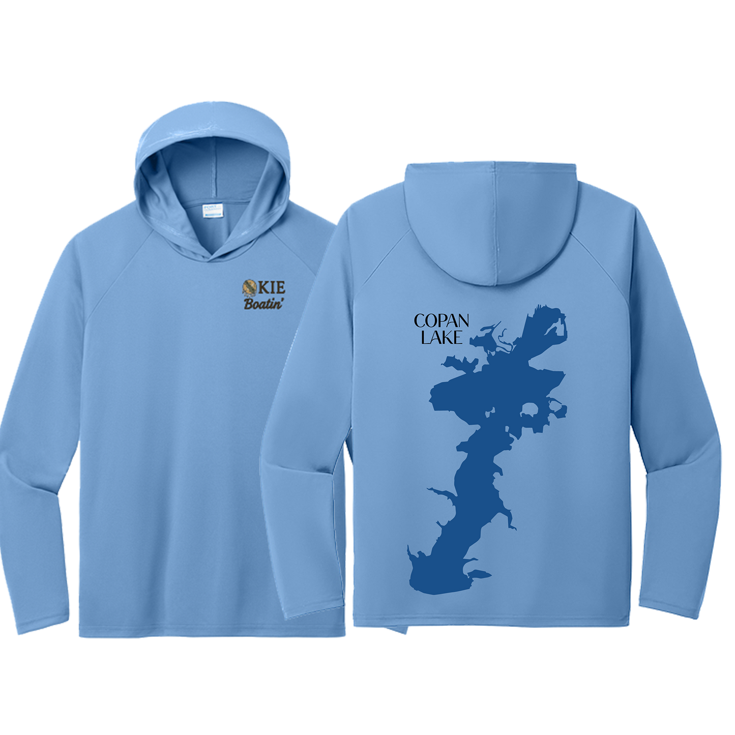 Okie Boatin' Lake Edition HOODED SPF Shirt