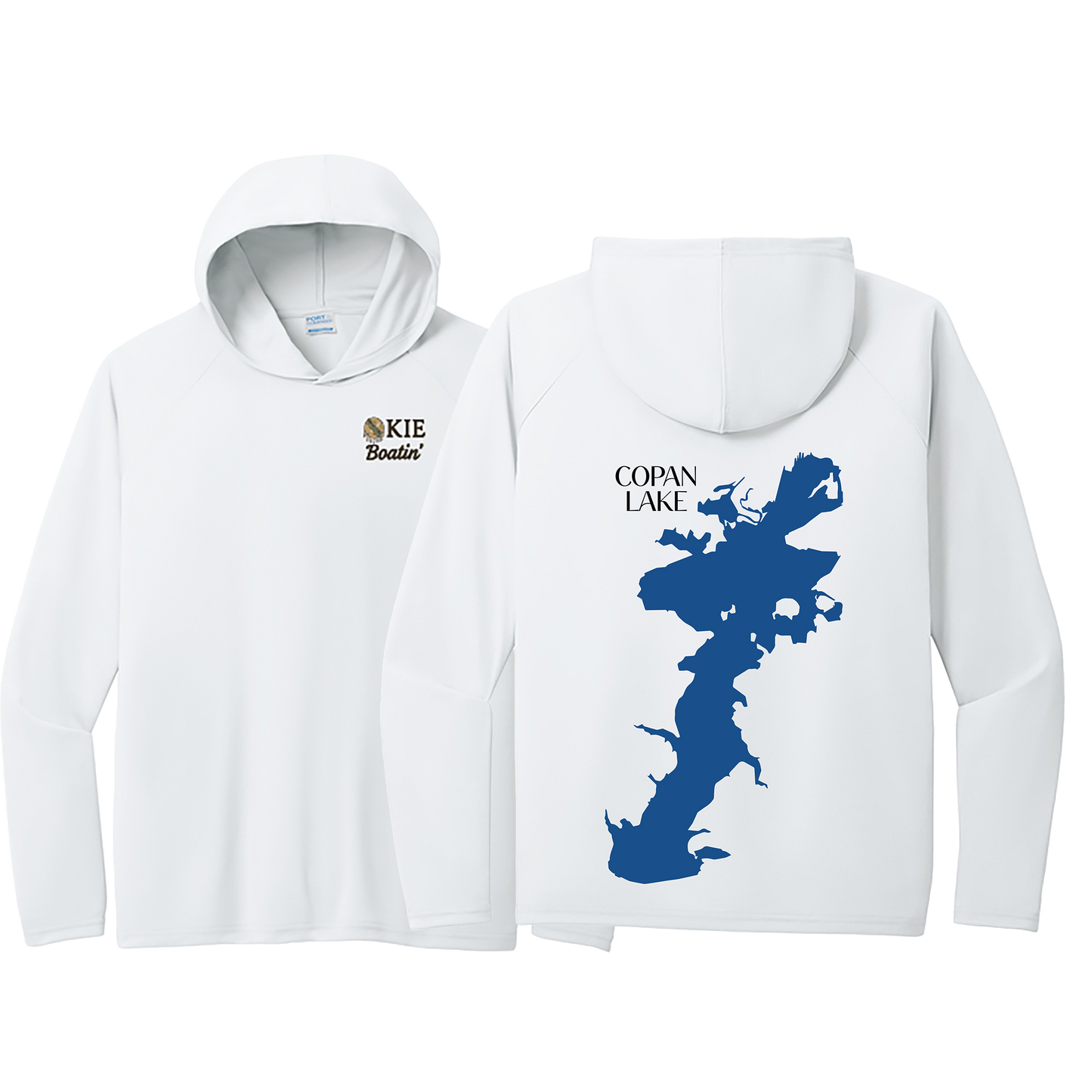 Okie Boatin' Lake Edition HOODED SPF Shirt