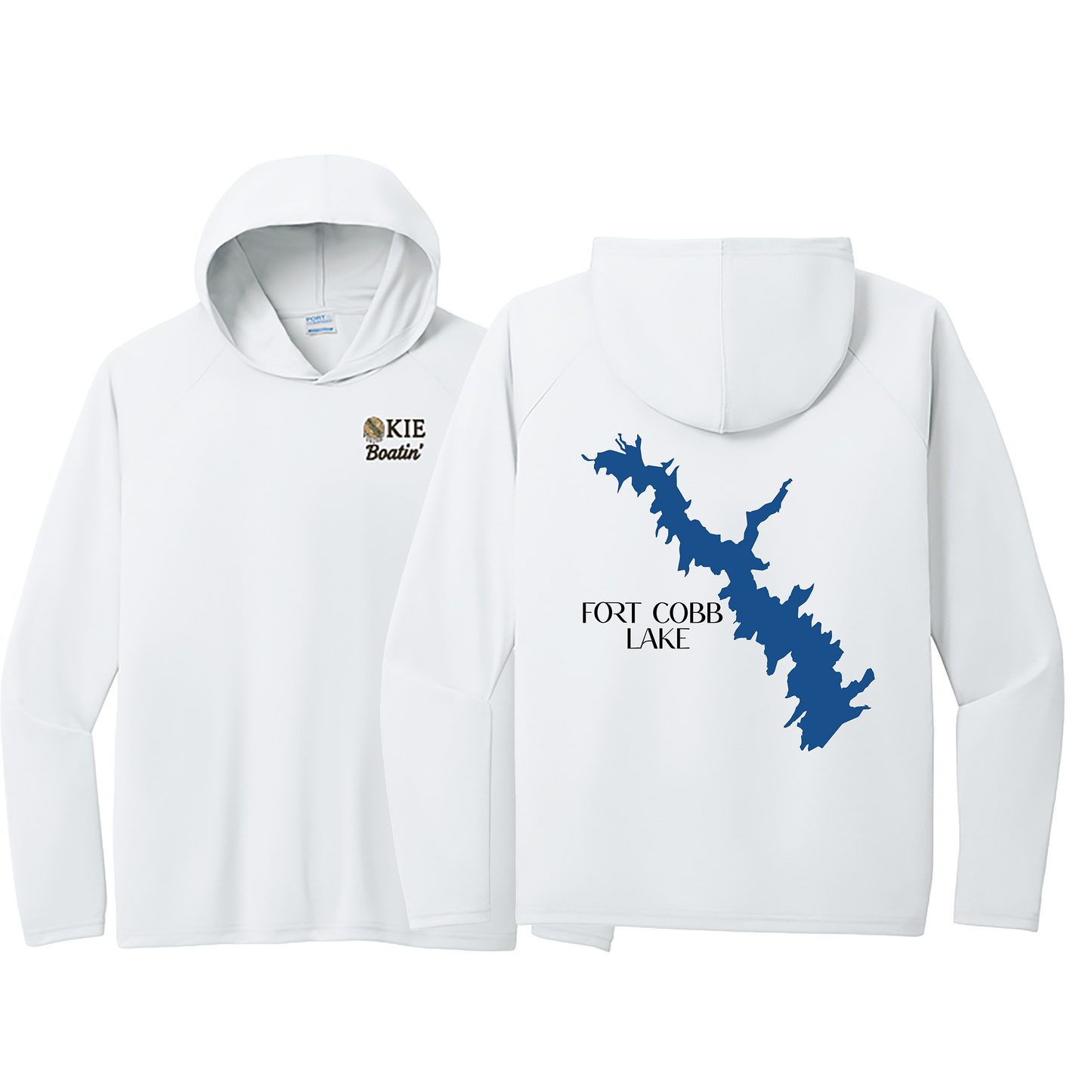 Okie Boatin' Lake Edition HOODED SPF Shirt