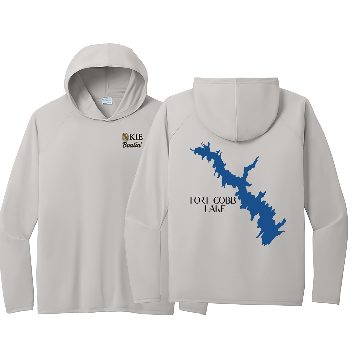 Okie Boatin' Lake Edition HOODED SPF Shirt