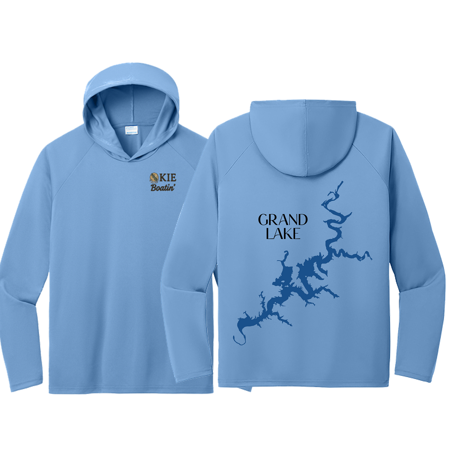 Okie Boatin' Lake Edition HOODED SPF Shirt