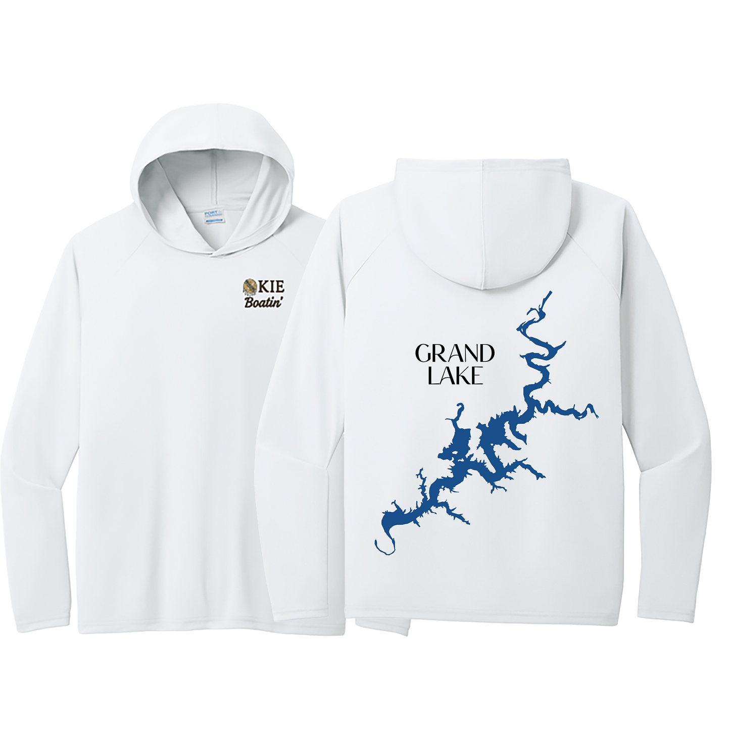 Okie Boatin' Lake Edition HOODED SPF Shirt