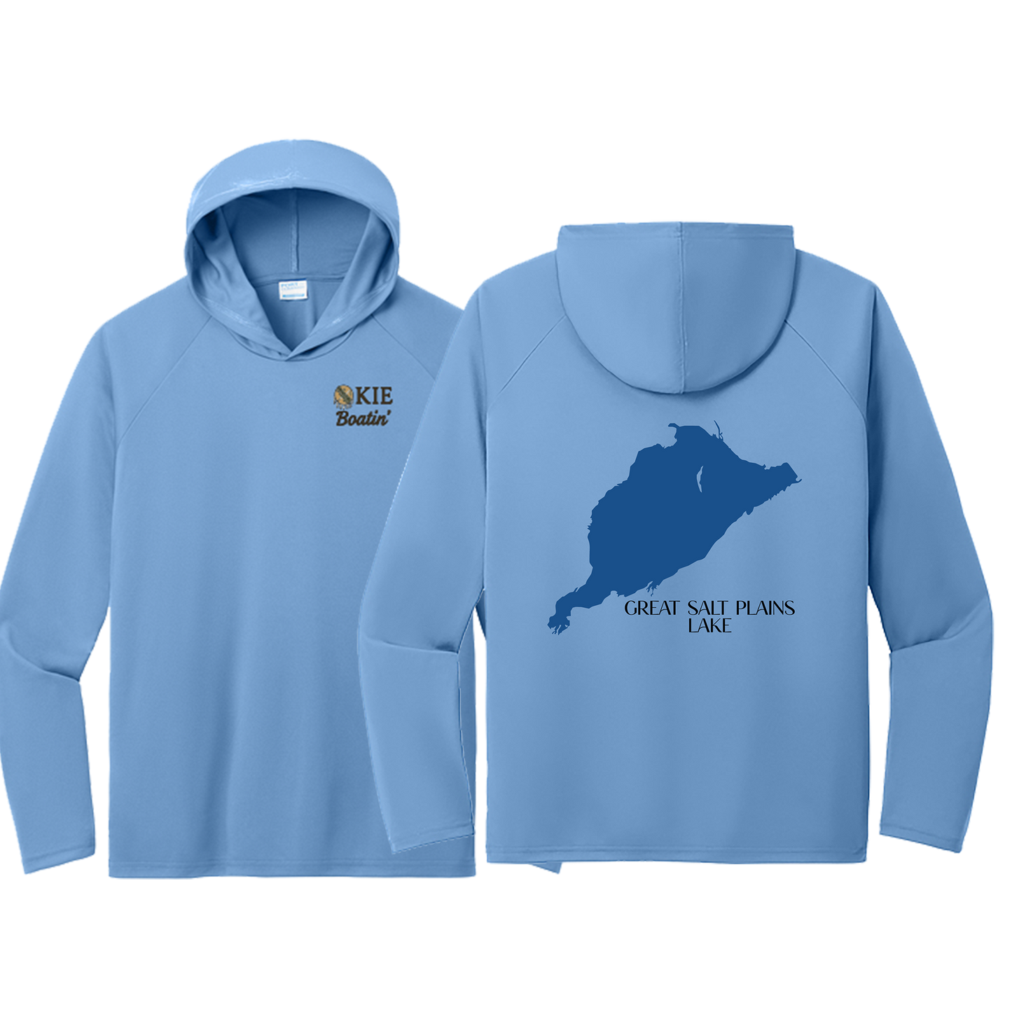 Okie Boatin' Lake Edition HOODED SPF Shirt