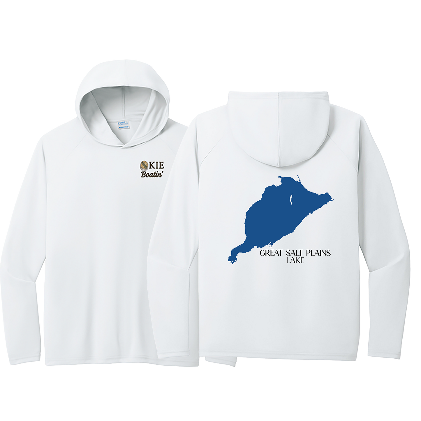 Okie Boatin' Lake Edition HOODED SPF Shirt