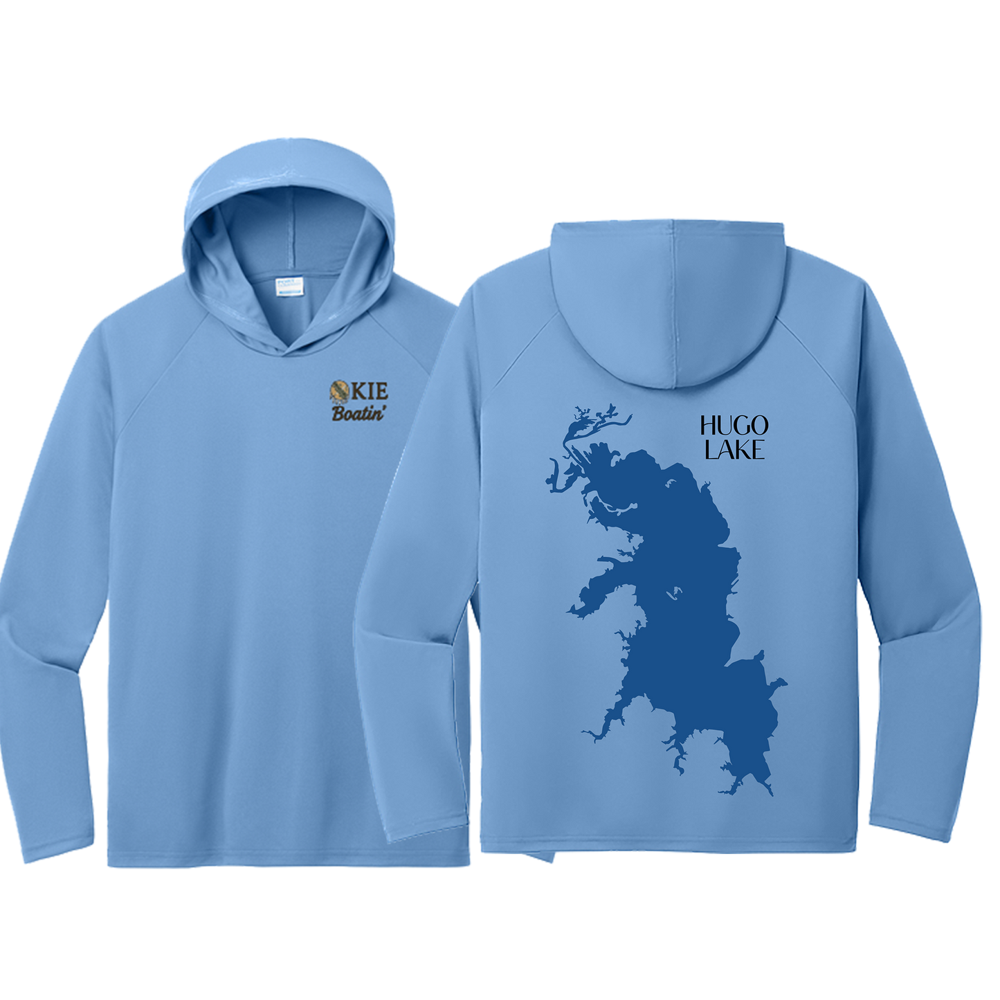Okie Boatin' Lake Edition HOODED SPF Shirt
