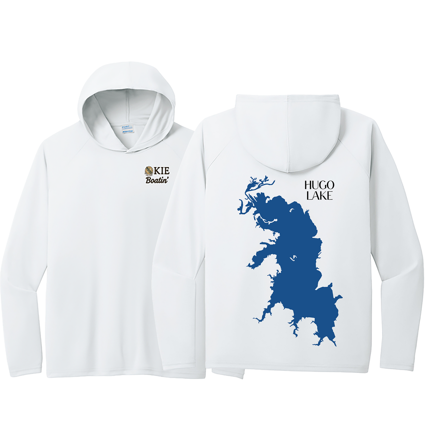 Okie Boatin' Lake Edition HOODED SPF Shirt
