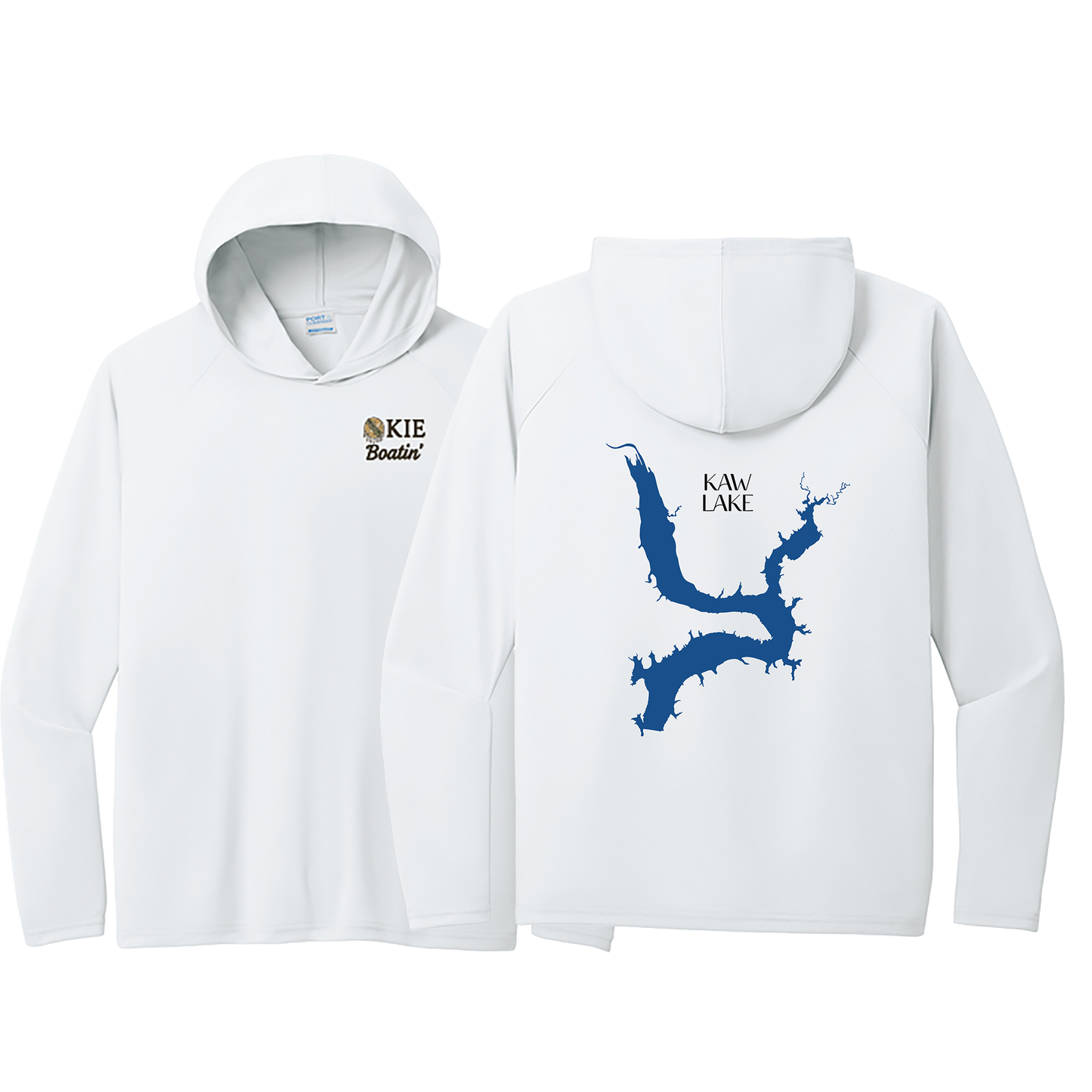 Okie Boatin' Lake Edition HOODED SPF Shirt