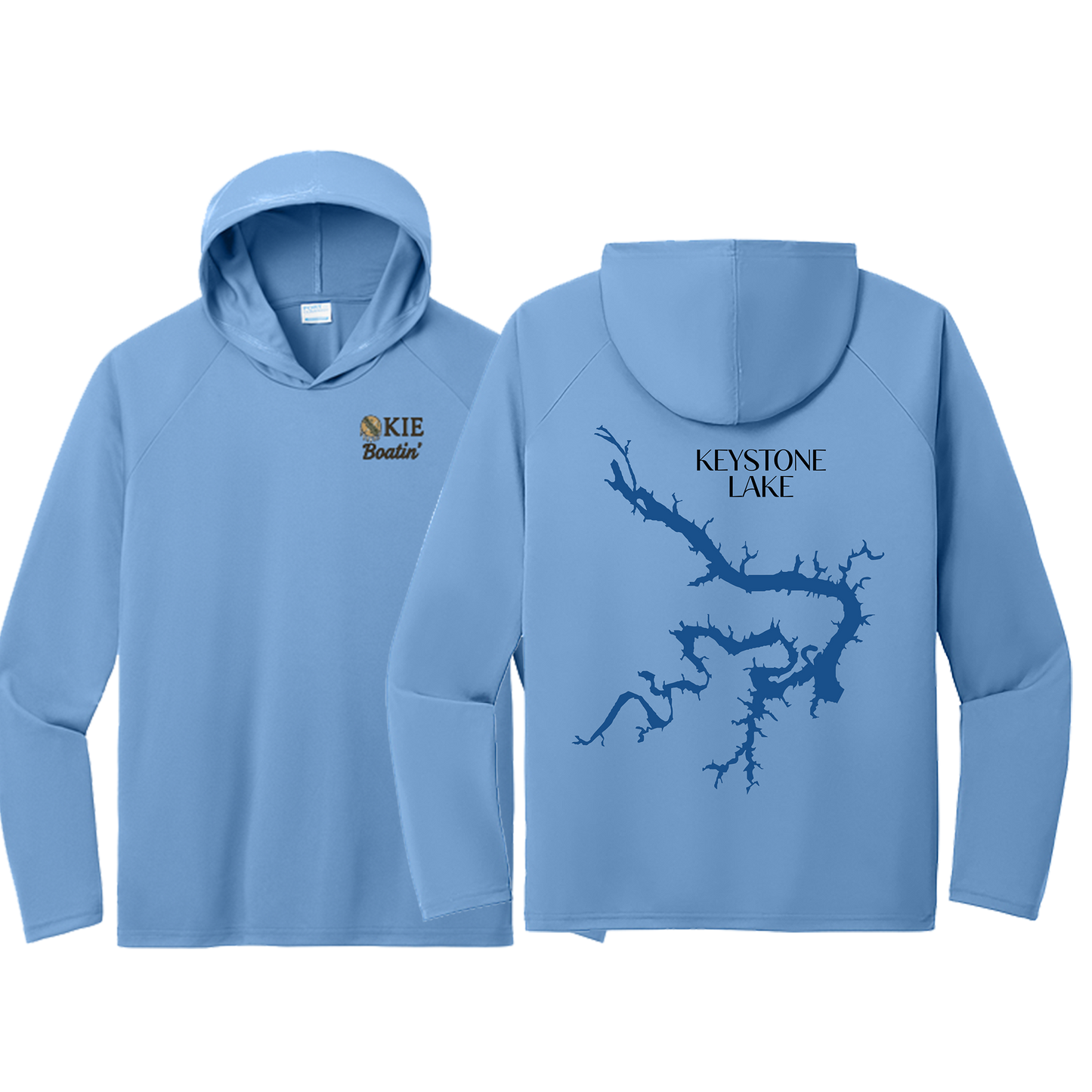Okie Boatin' Lake Edition HOODED SPF Shirt