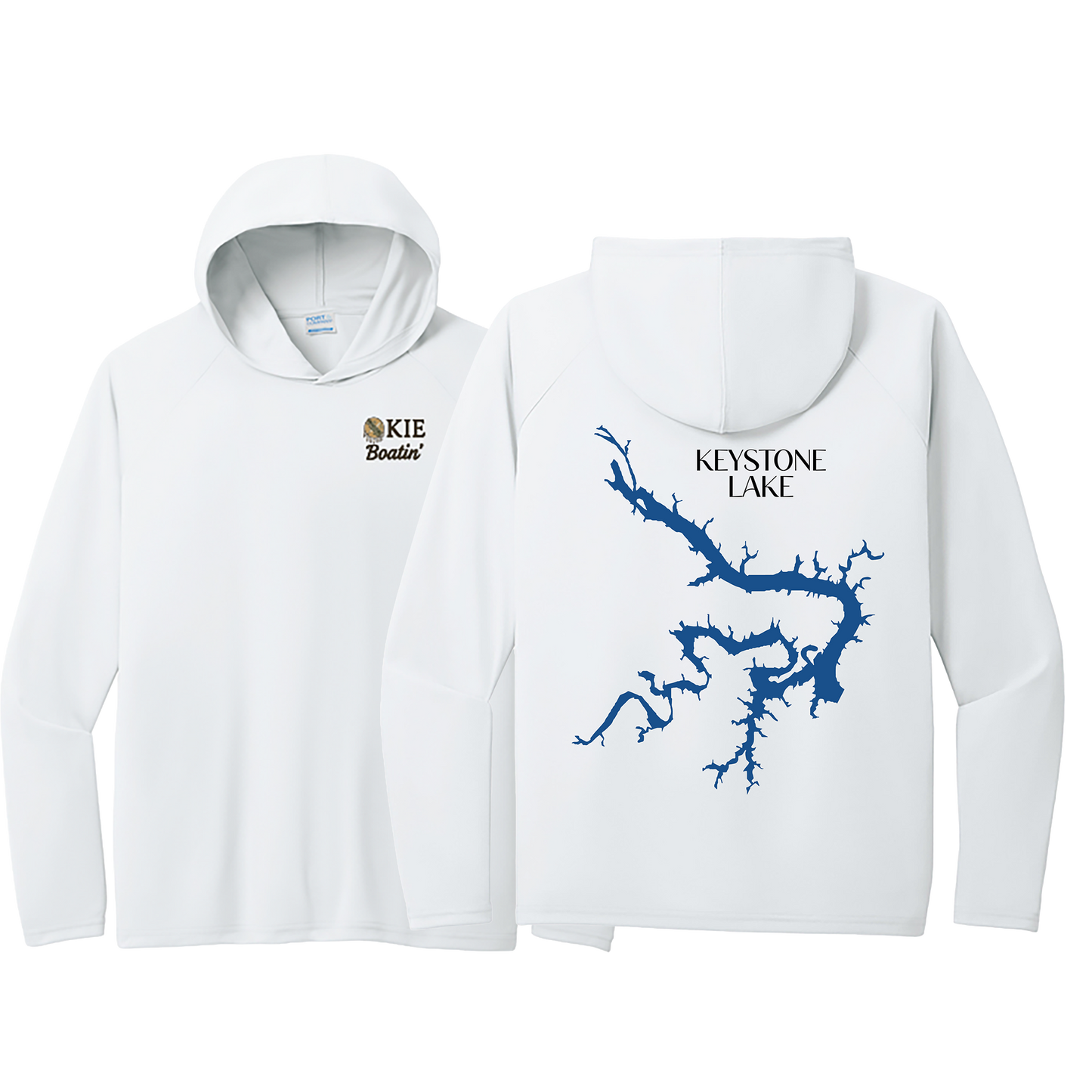 Okie Boatin' Lake Edition HOODED SPF Shirt