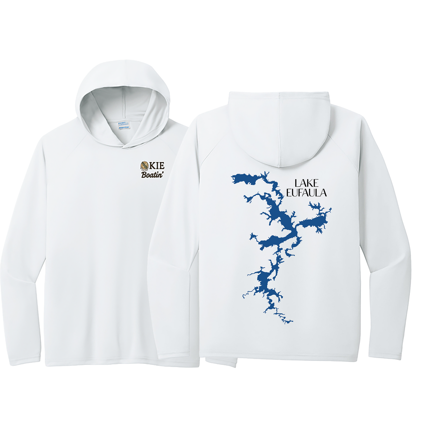 Okie Boatin' Lake Edition HOODED SPF Shirt