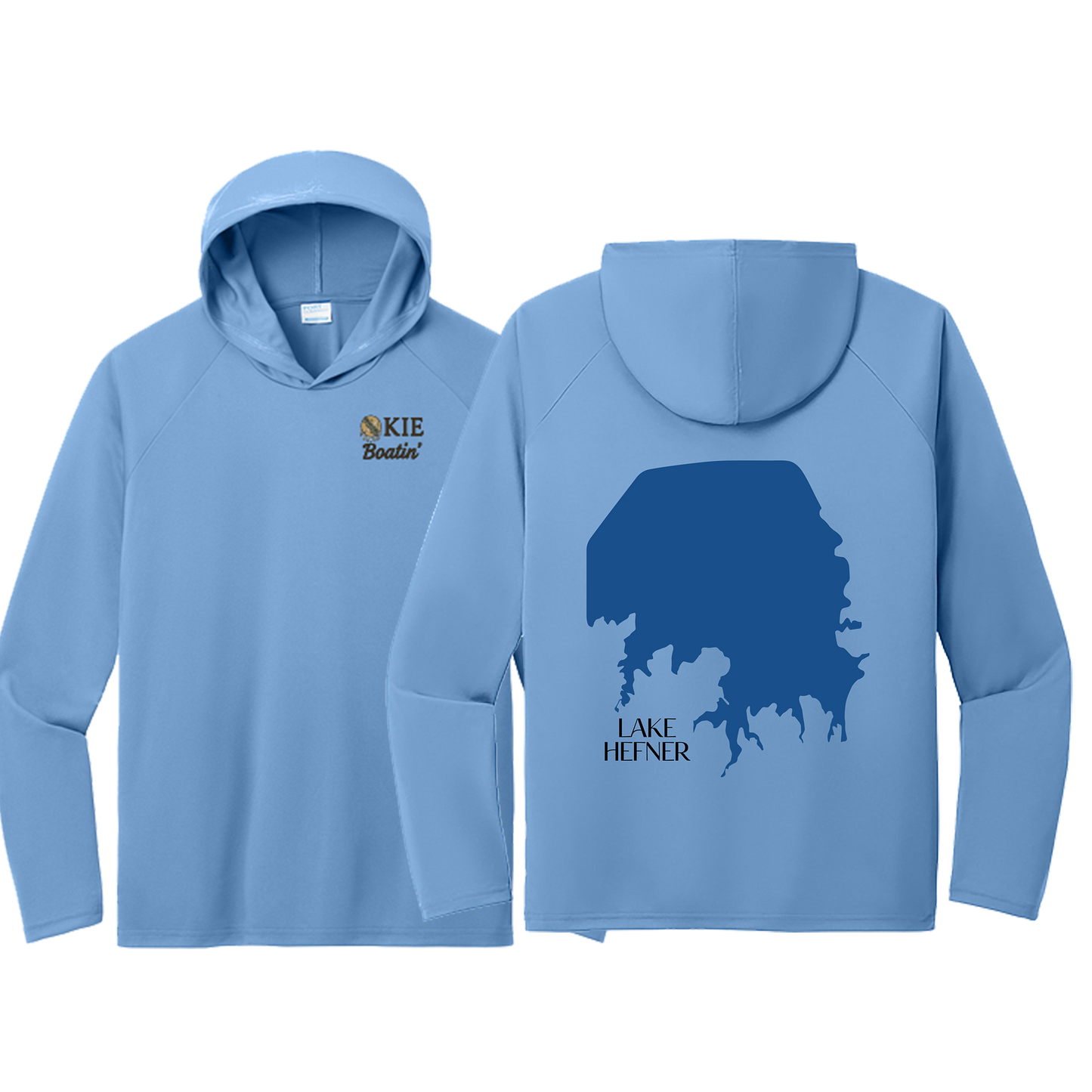 Okie Boatin' Lake Edition HOODED SPF Shirt