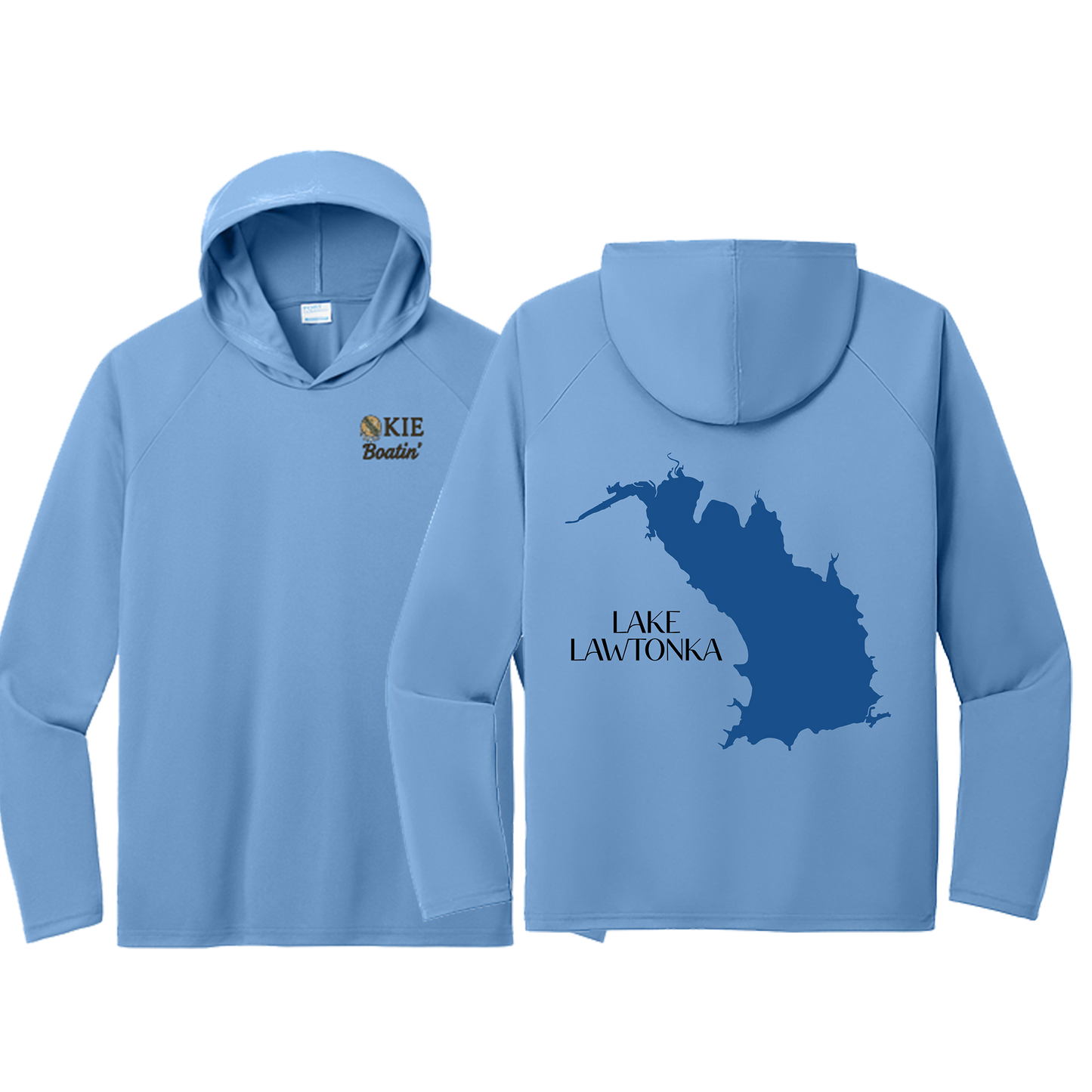 Okie Boatin' Lake Edition HOODED SPF Shirt