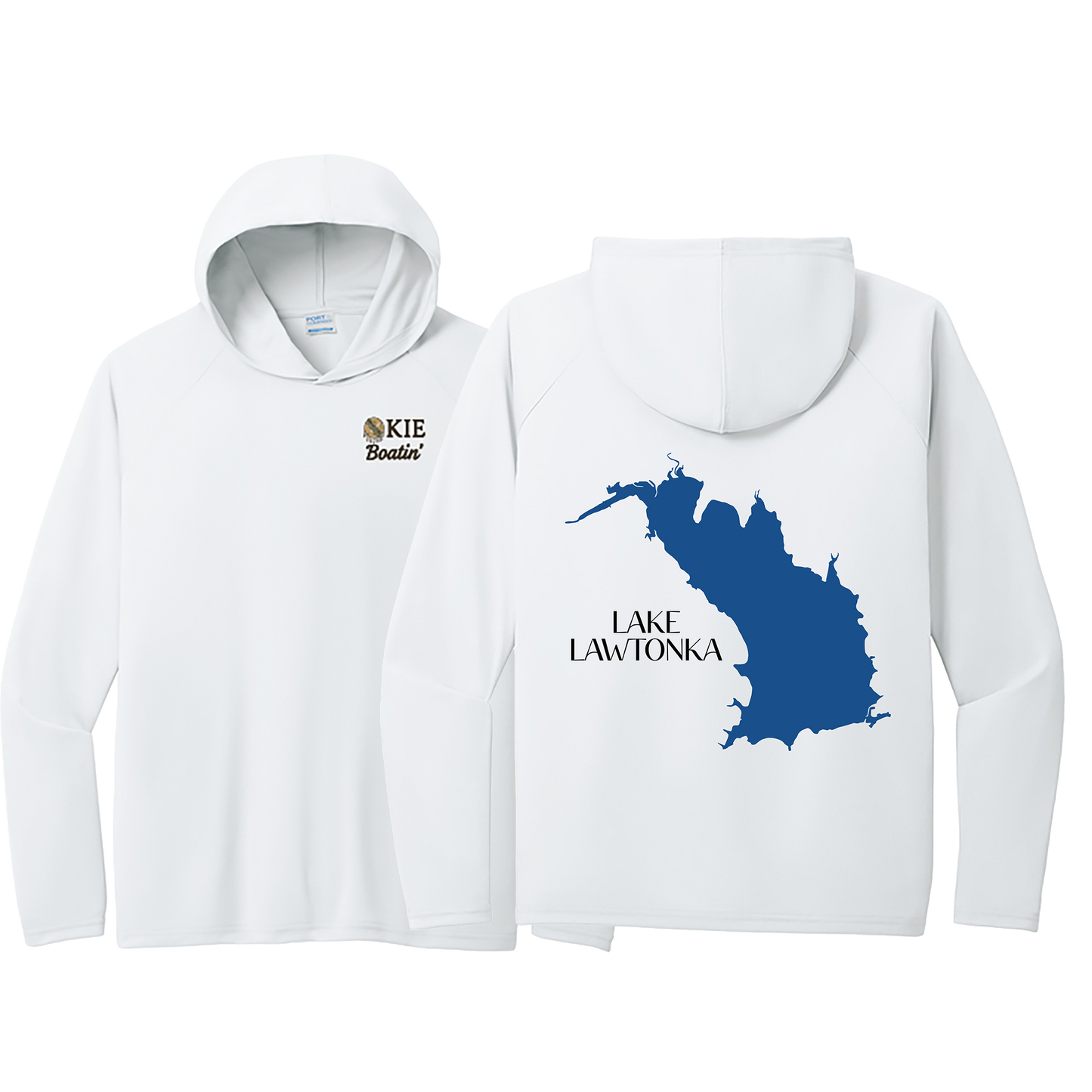 Okie Boatin' Lake Edition HOODED SPF Shirt