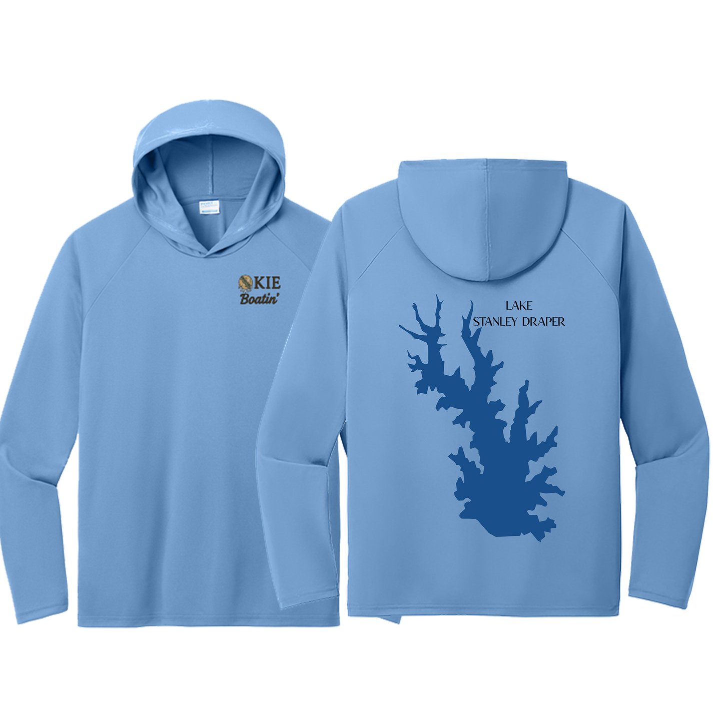 Okie Boatin' Lake Edition HOODED SPF Shirt