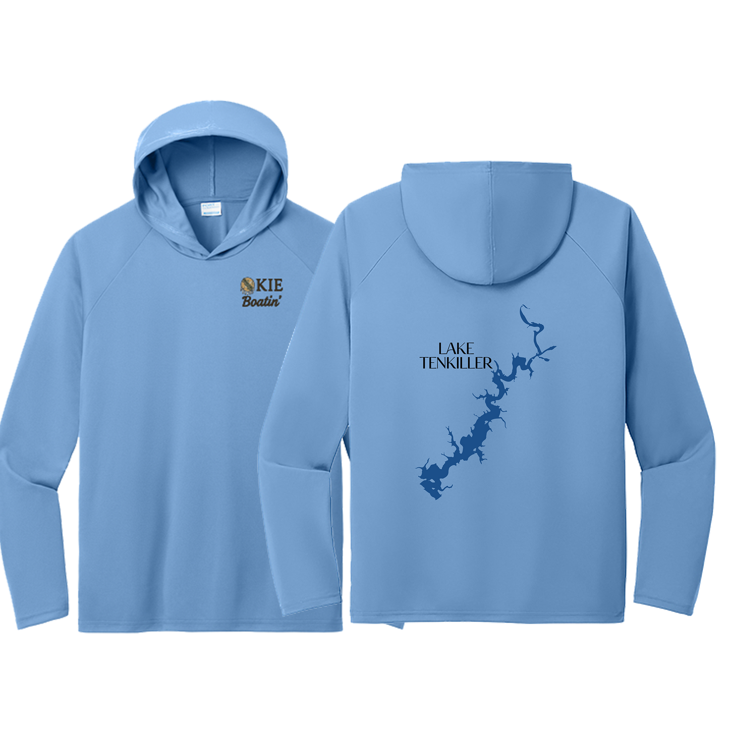 Okie Boatin' Lake Edition HOODED SPF Shirt