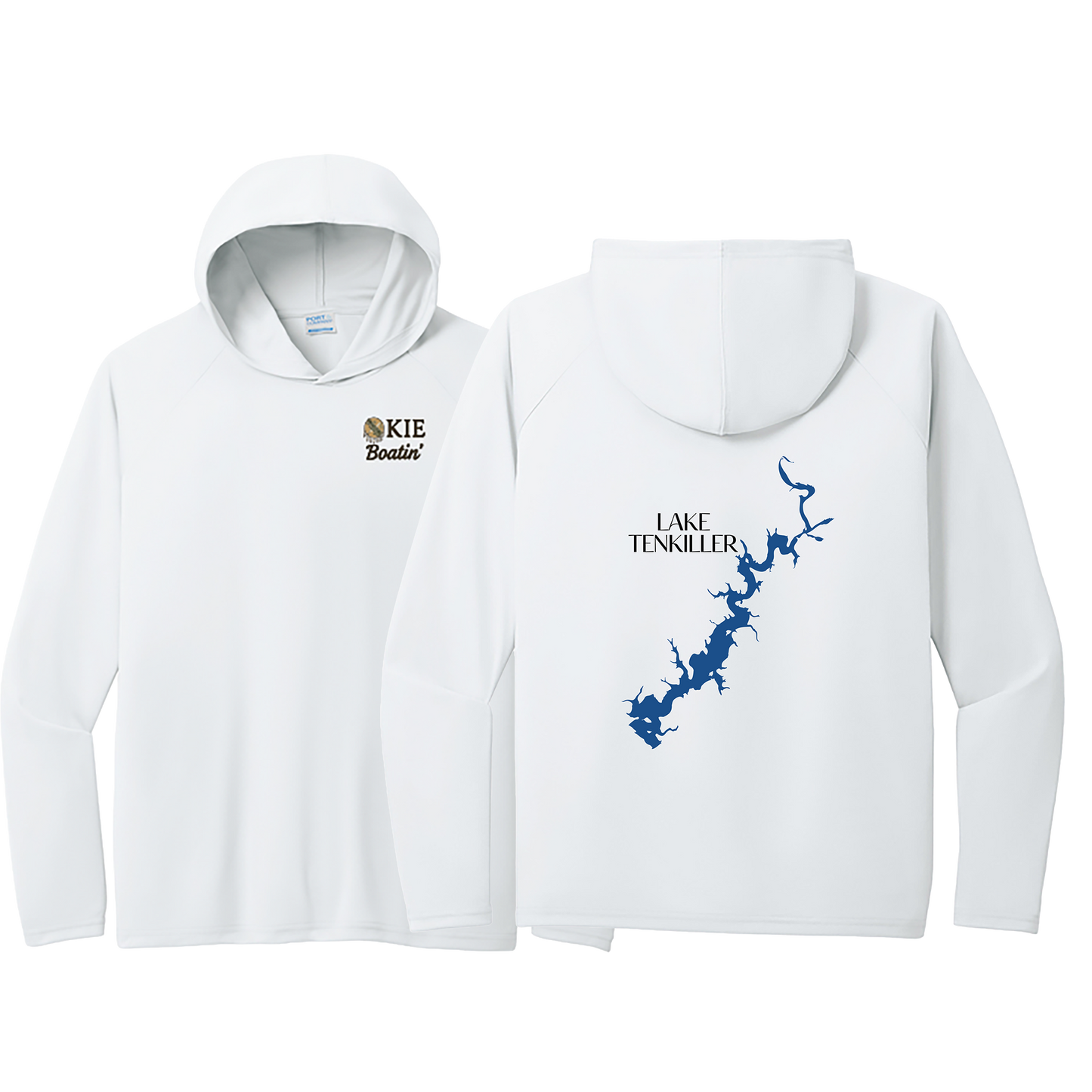 Okie Boatin' Lake Edition HOODED SPF Shirt