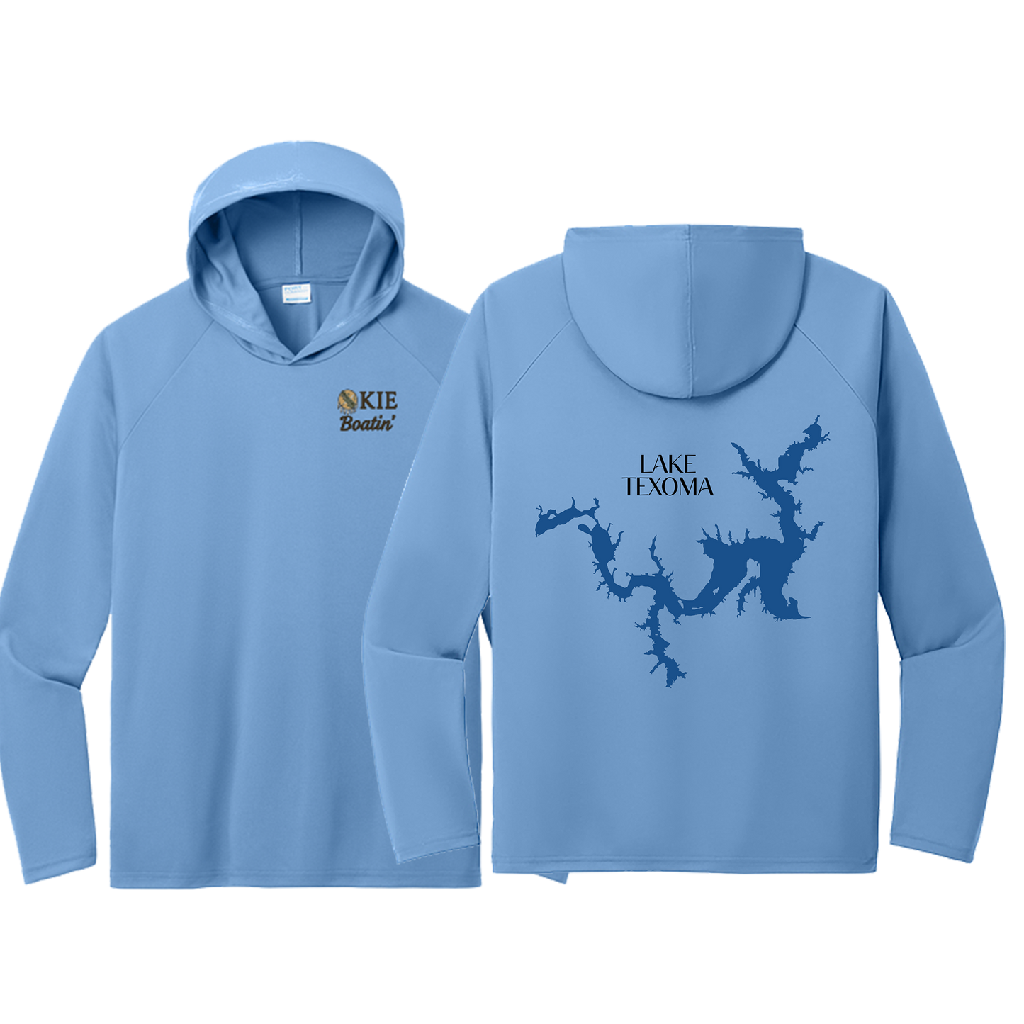 Okie Boatin' Lake Edition HOODED SPF Shirt