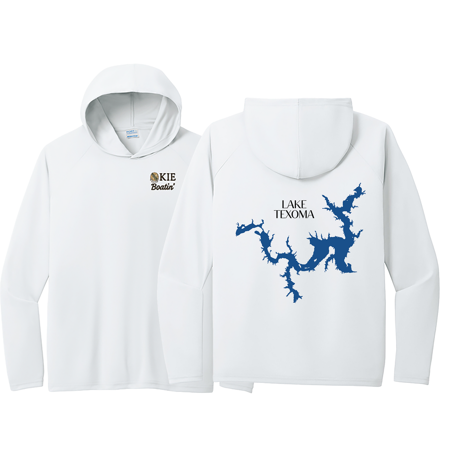 Okie Boatin' Lake Edition HOODED SPF Shirt