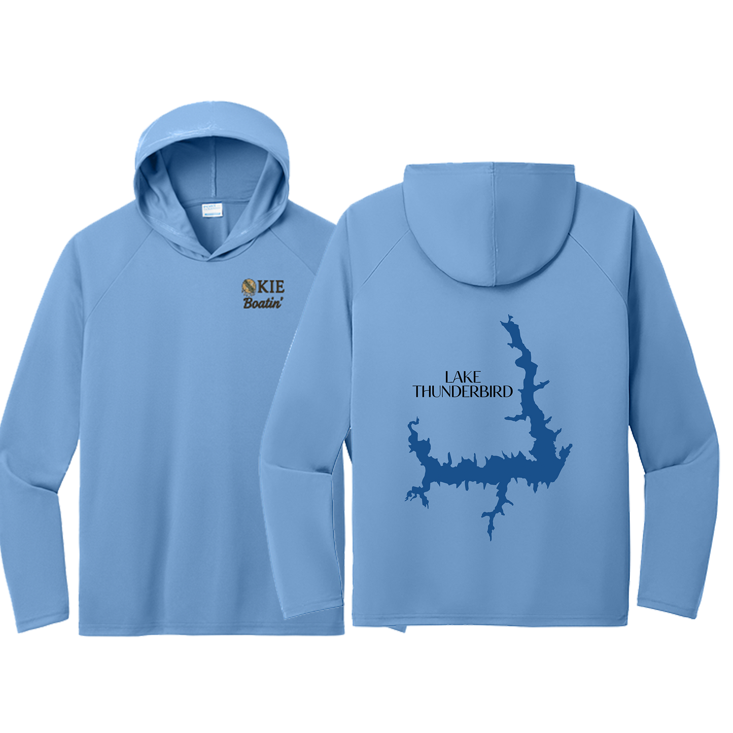 Okie Boatin' Lake Edition HOODED SPF Shirt