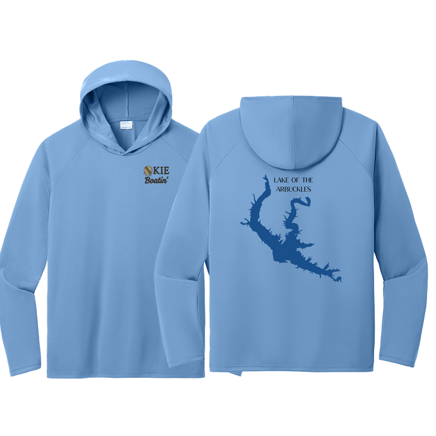 Okie Boatin' Lake Edition HOODED SPF Shirt