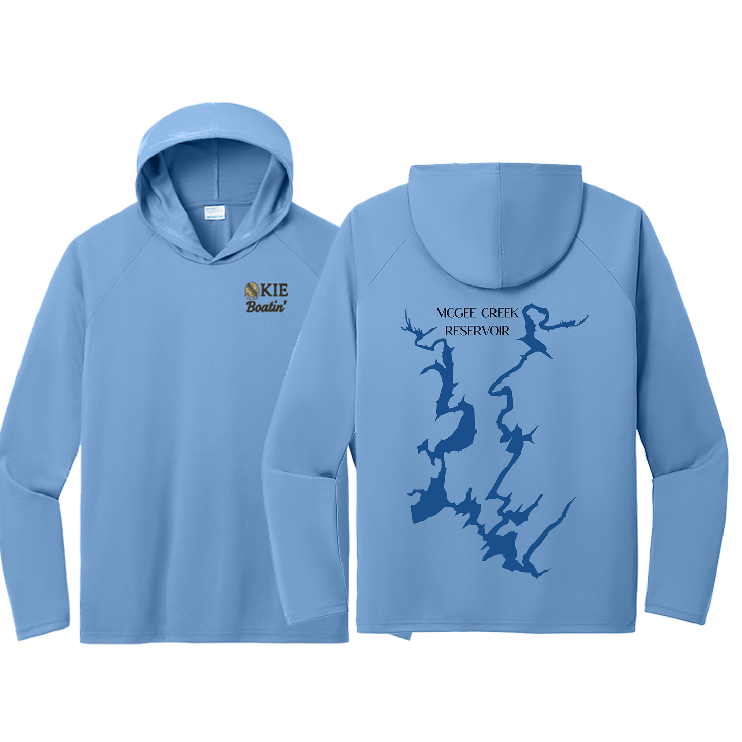 Okie Boatin' Lake Edition HOODED SPF Shirt