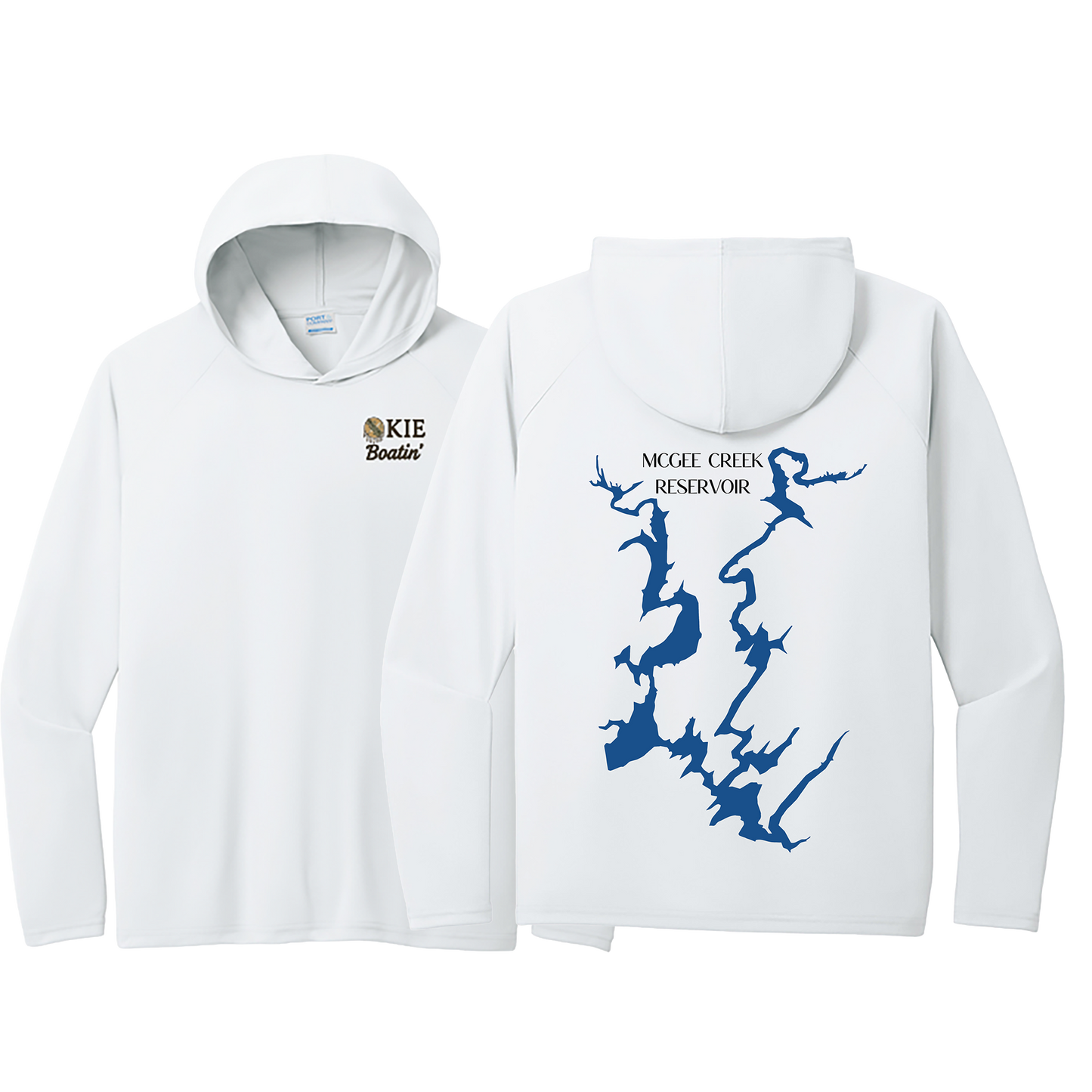 Okie Boatin' Lake Edition HOODED SPF Shirt