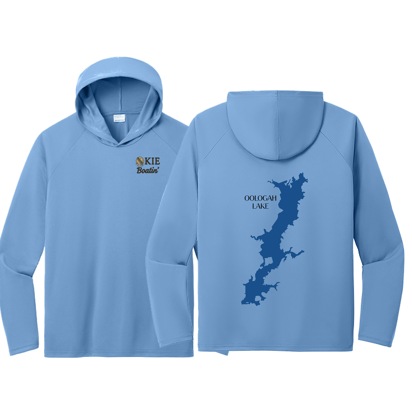 Okie Boatin' Lake Edition HOODED SPF Shirt