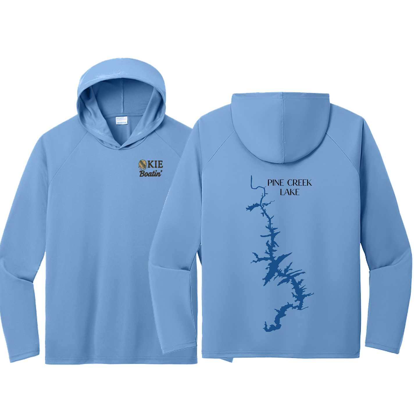 Okie Boatin' Lake Edition HOODED SPF Shirt