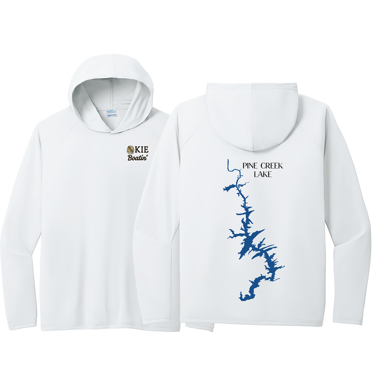 Okie Boatin' Lake Edition HOODED SPF Shirt