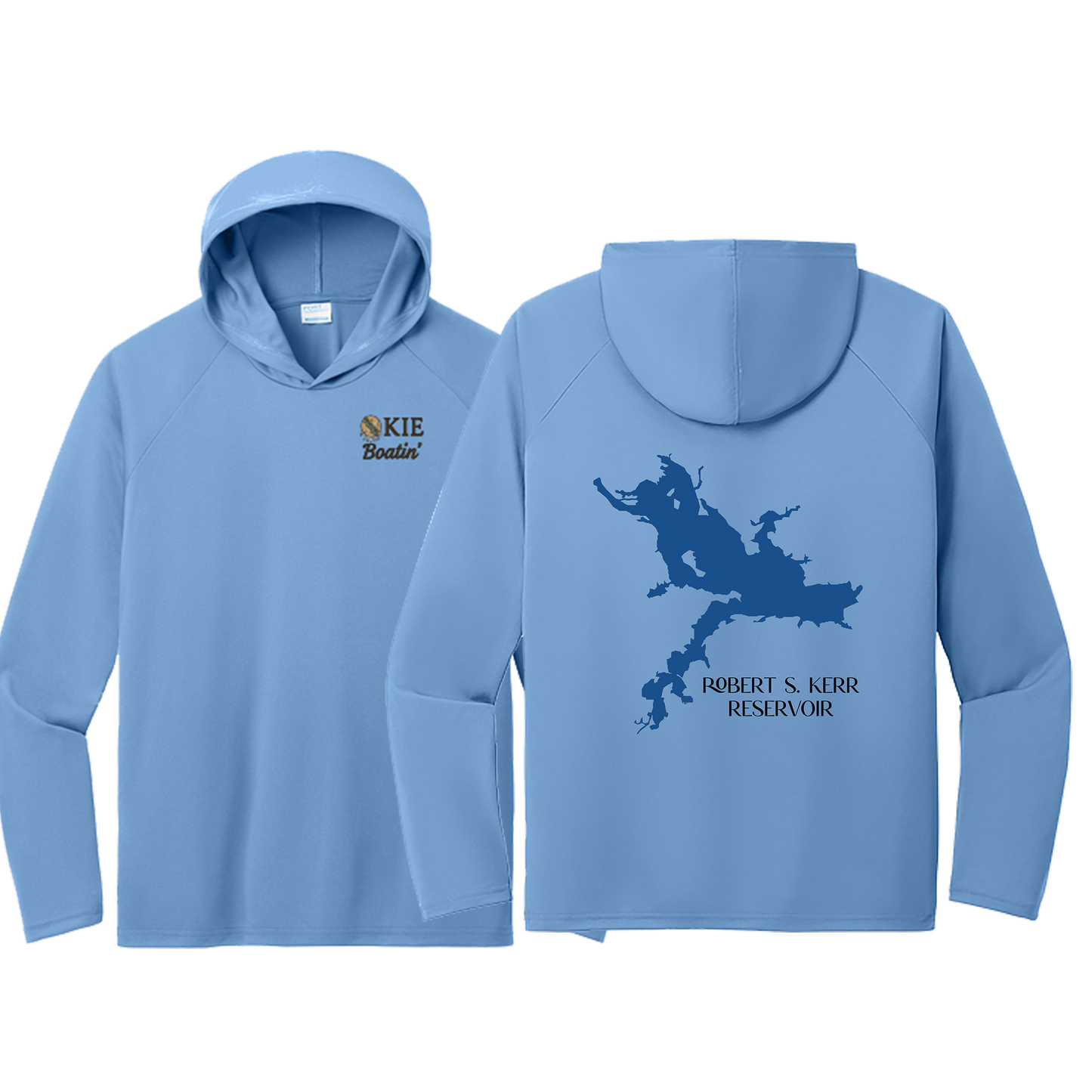 Okie Boatin' Lake Edition HOODED SPF Shirt