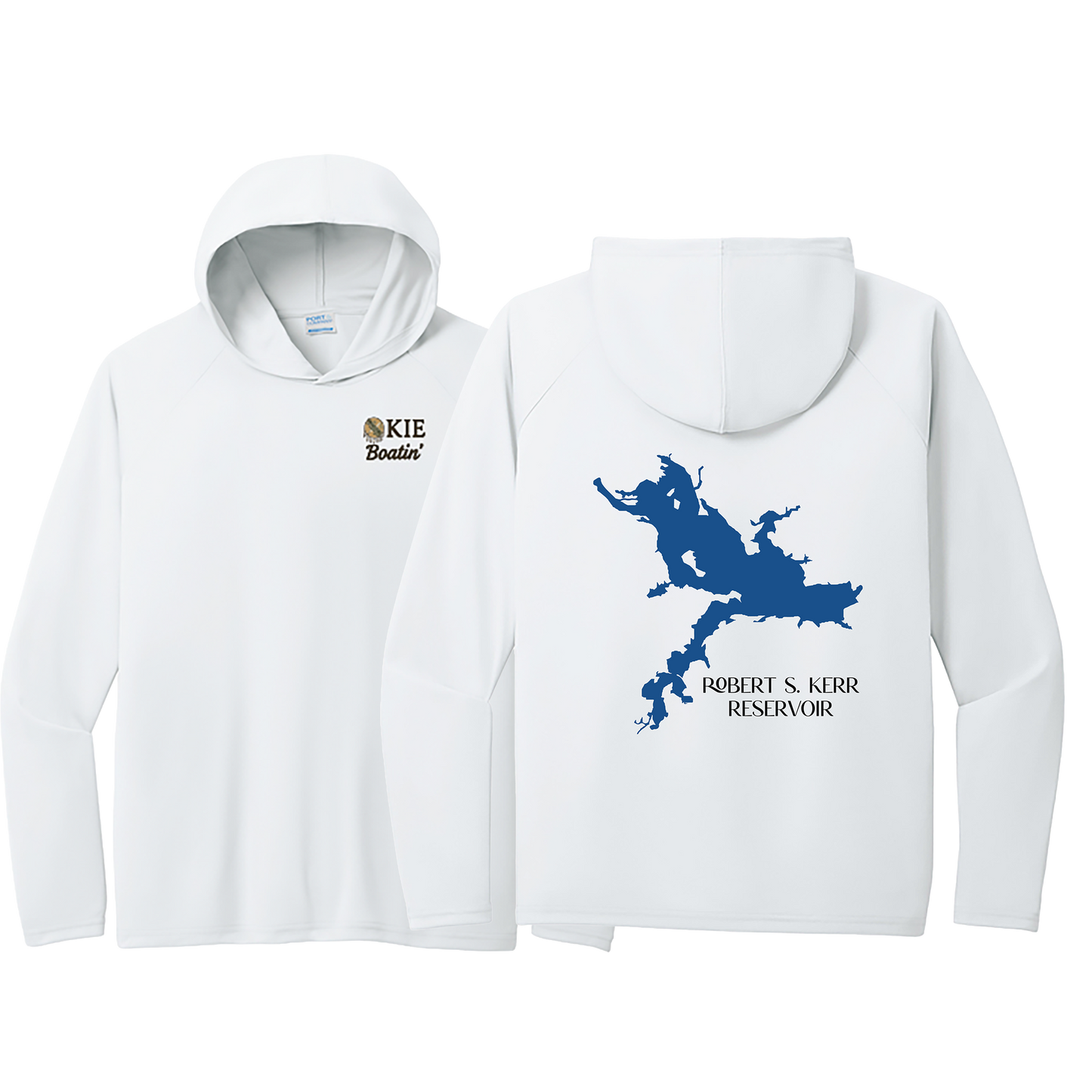 Okie Boatin' Lake Edition HOODED SPF Shirt