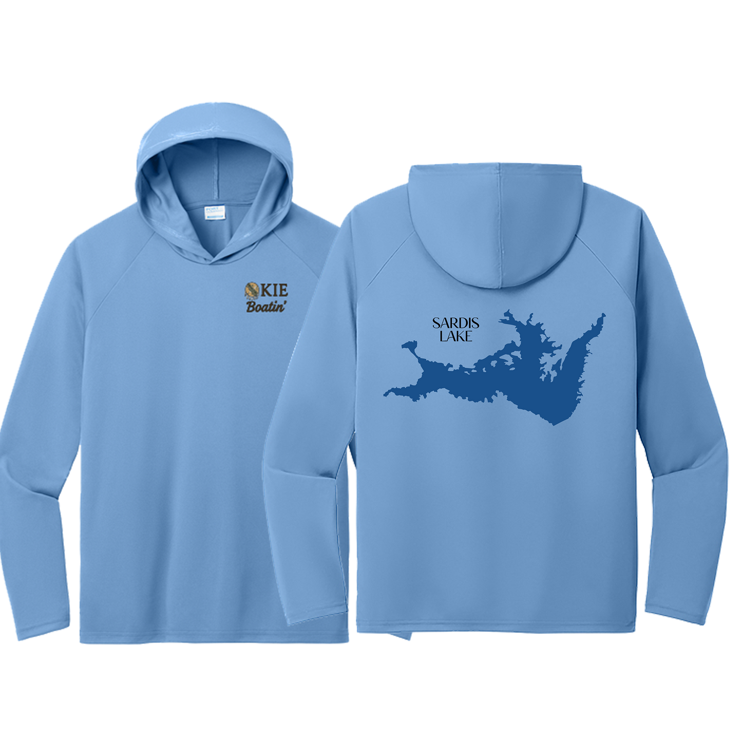 Okie Boatin' Lake Edition HOODED SPF Shirt