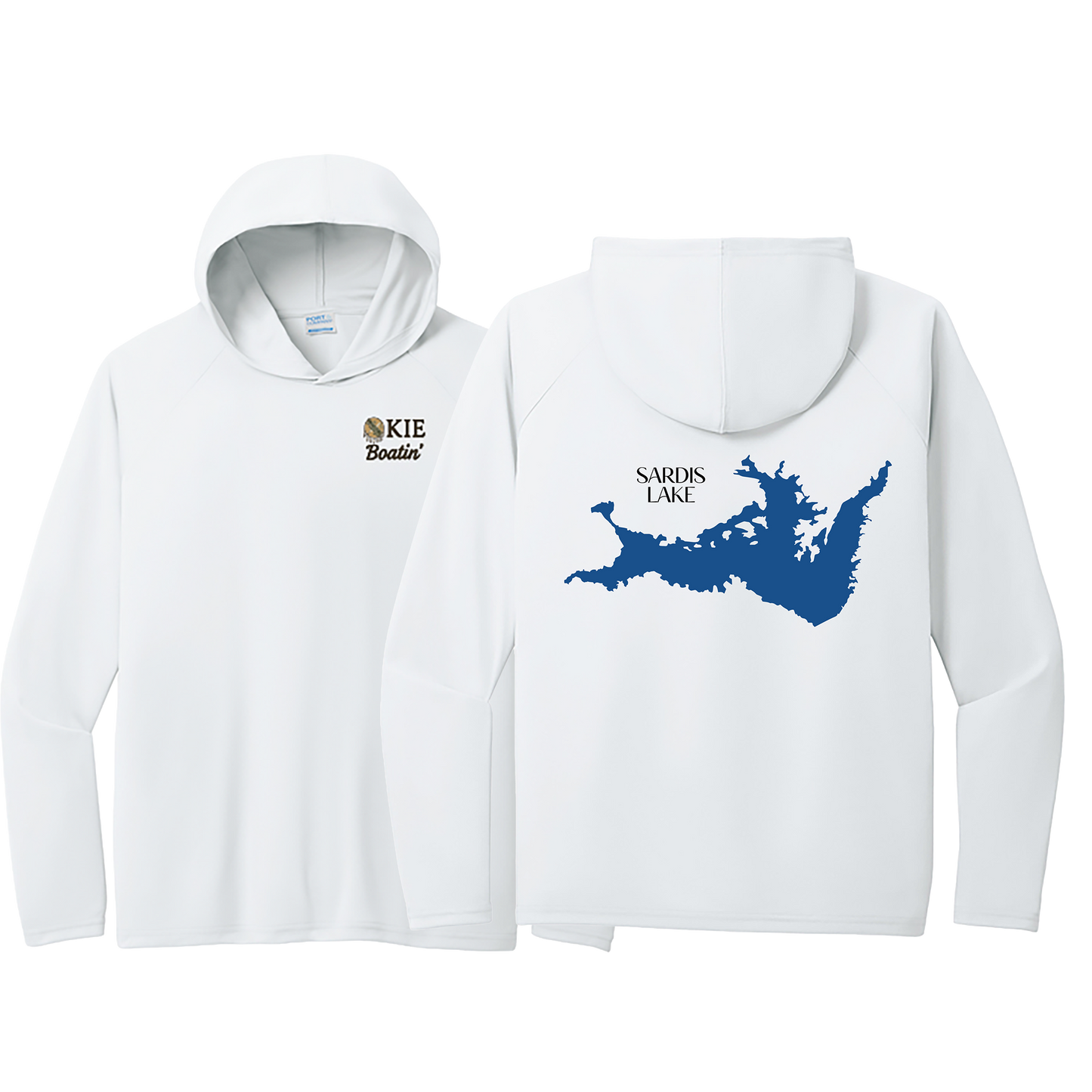 Okie Boatin' Lake Edition HOODED SPF Shirt