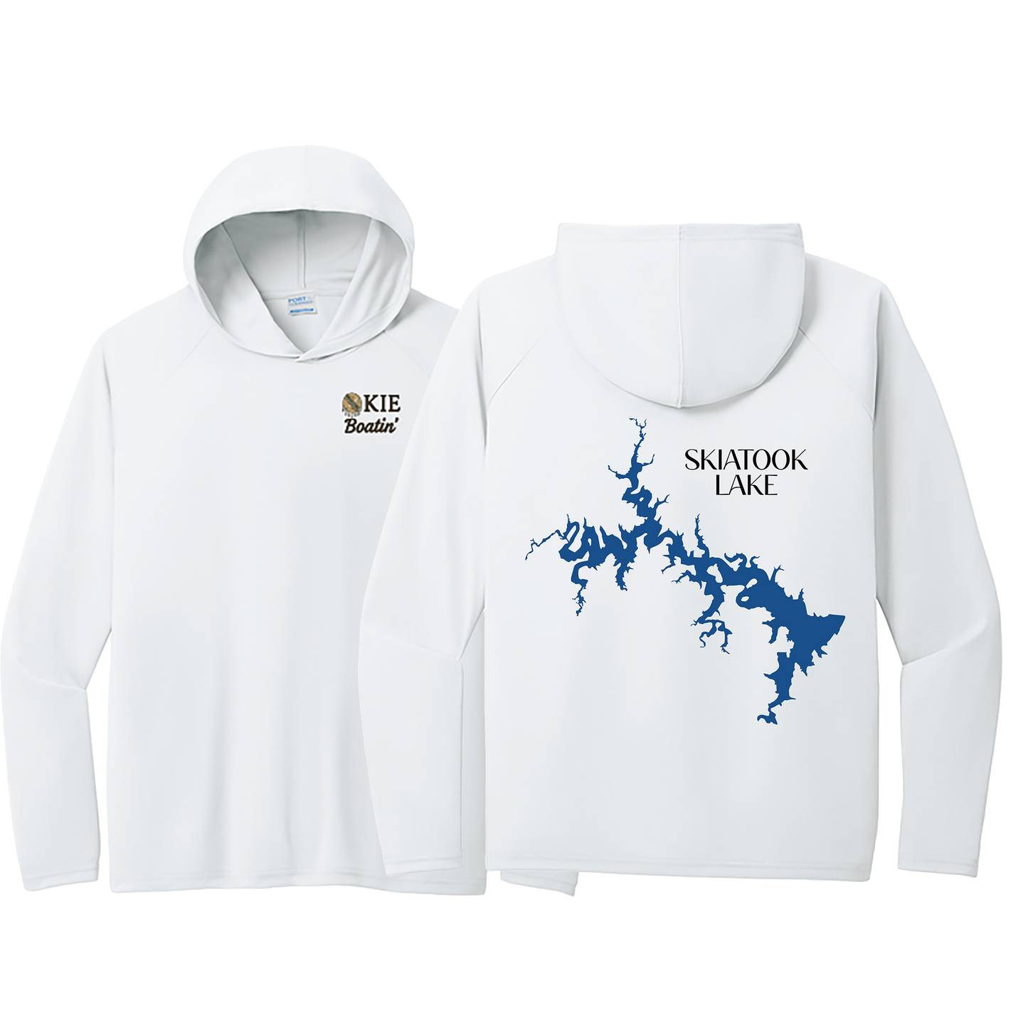 Okie Boatin' Lake Edition HOODED SPF Shirt