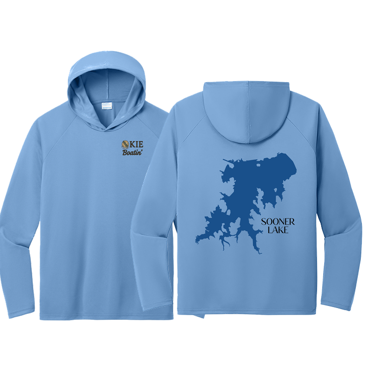 Okie Boatin' Lake Edition HOODED SPF Shirt