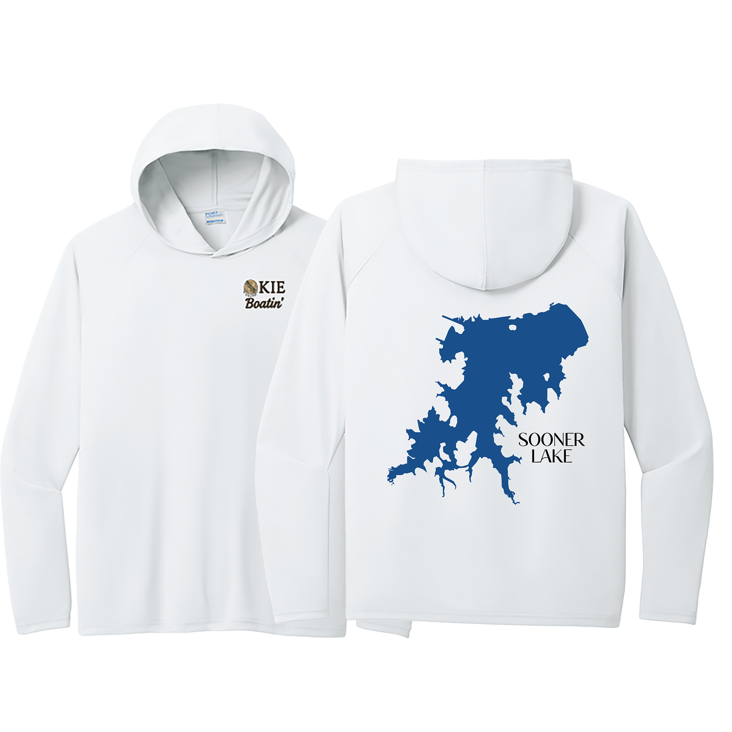 Okie Boatin' Lake Edition HOODED SPF Shirt