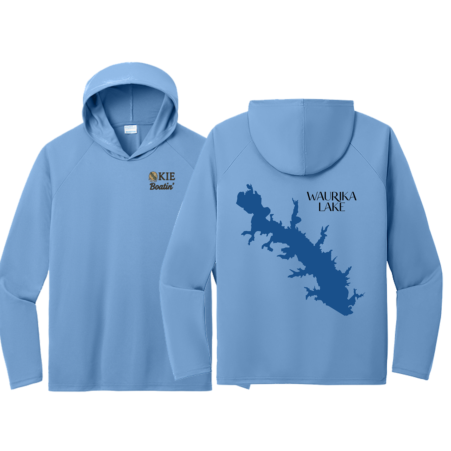 Okie Boatin' Lake Edition HOODED SPF Shirt