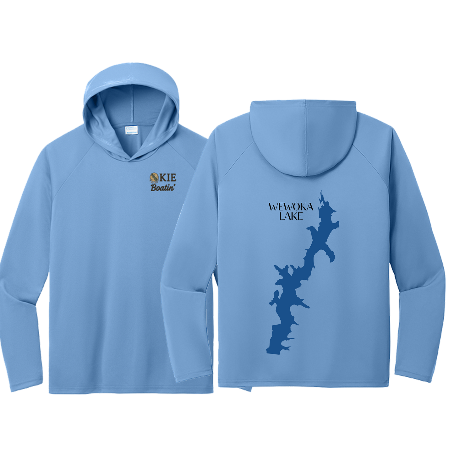Okie Boatin' Lake Edition HOODED SPF Shirt